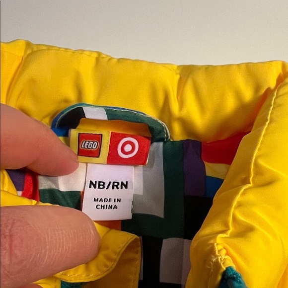 Lego Baby Puffer Jacket and Vest - Red, Yellow, Blue Newborn Size - Picture 2 of 9